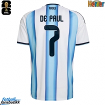 Argentina Rodrigo De Paul #7 Hjemmedrakt VM 2026 Kortermet